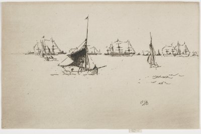 The Fleet - Evening, 1887 by James Abbott McNeill Whistler